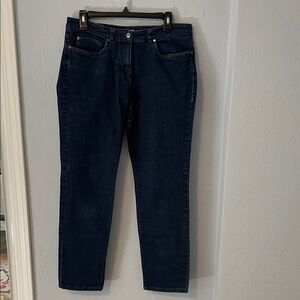 Eileen Fisher Dark Blue Straight Leg Jeans